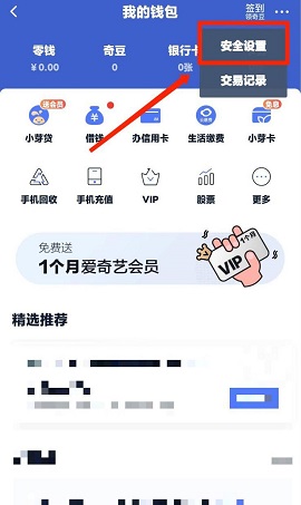 爱奇艺怎么打开指纹支付